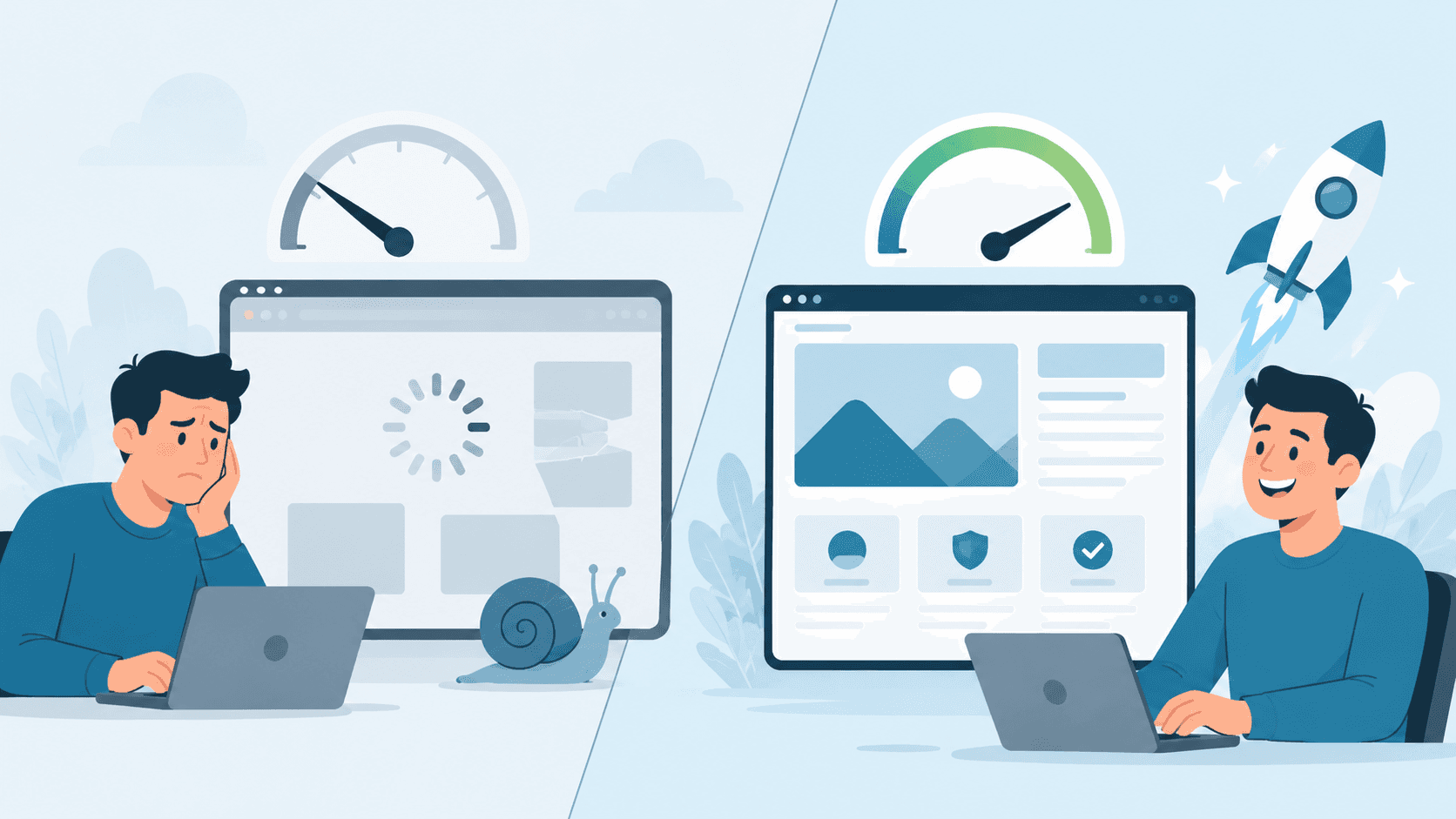 Speed & Core Web Vitals — before and after modernization