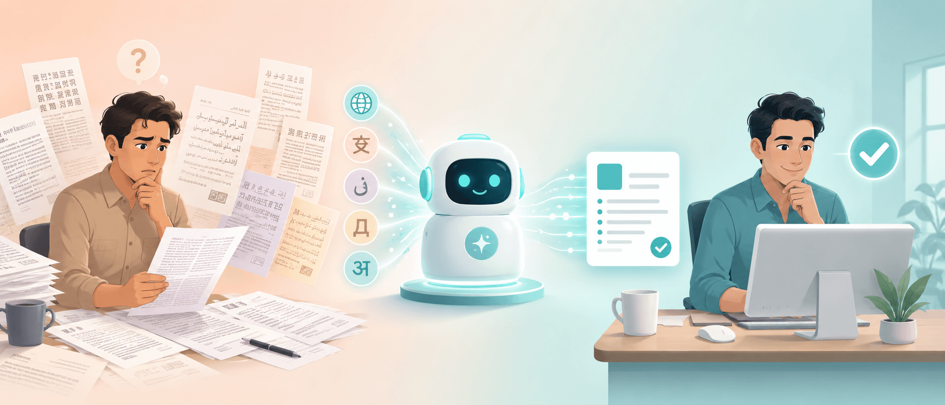 AI translating and summarising foreign documents