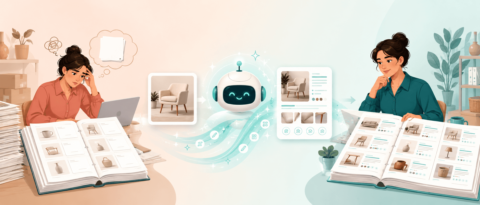 AI generating product descriptions for a catalogue